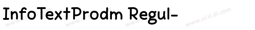 InfoTextProdm Regul字体转换